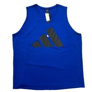 ADIDAS Mens Tank Top 4XLT  Blue Sleeveless Top NWT